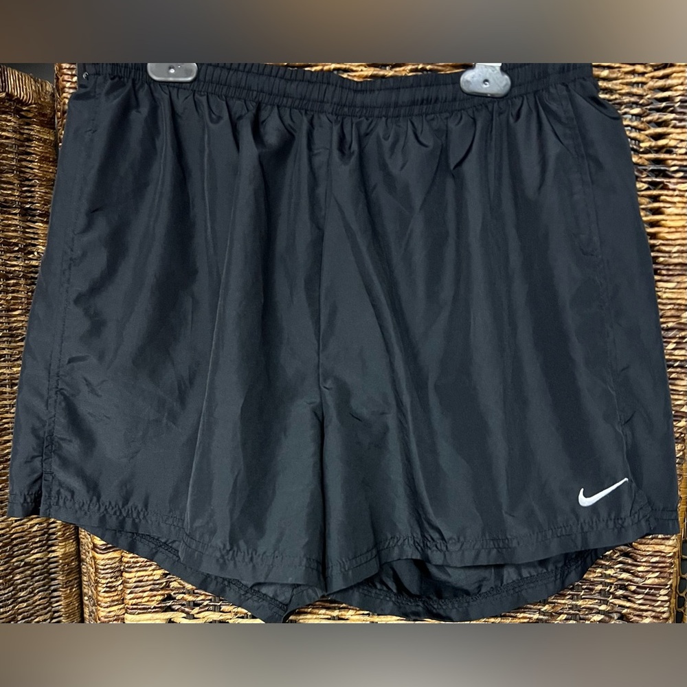 Nike Shorts- Black with fabric inside, Drawstring, Size:‎ Large, Pre-Owned